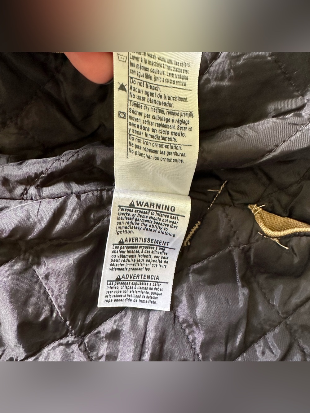 Carhartt Sandstone Rancher Coat Duck Canvas Quilted Lined Workwear 90’s Brown M - Picture 14 of 14